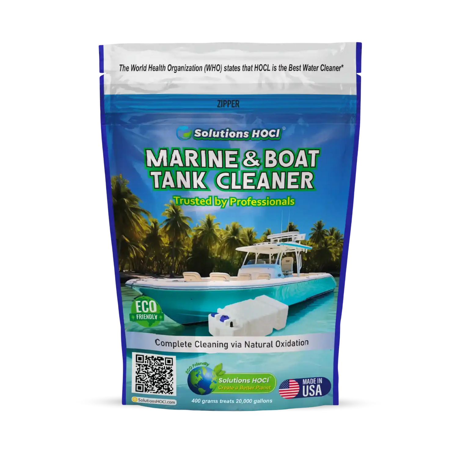 solutions hocl (hypochlorous acid) boat tank cleaners