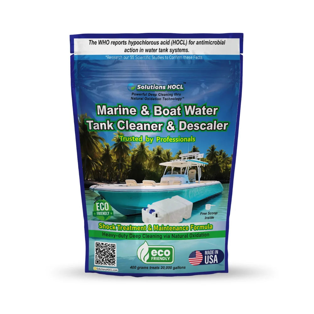 solutions hocl (hypochlorous acid) boat tank cleaners