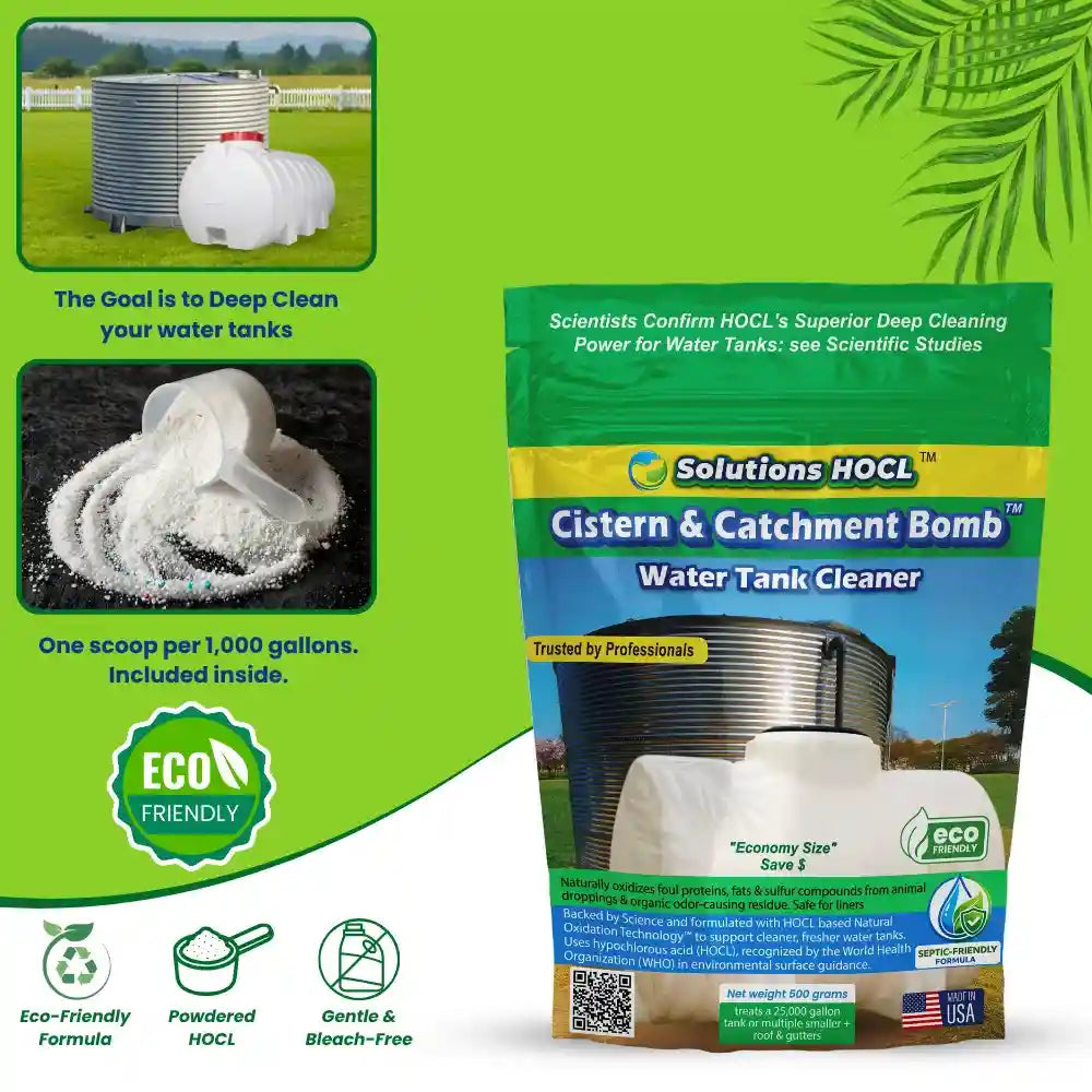 Underground cistern water tank cleaner