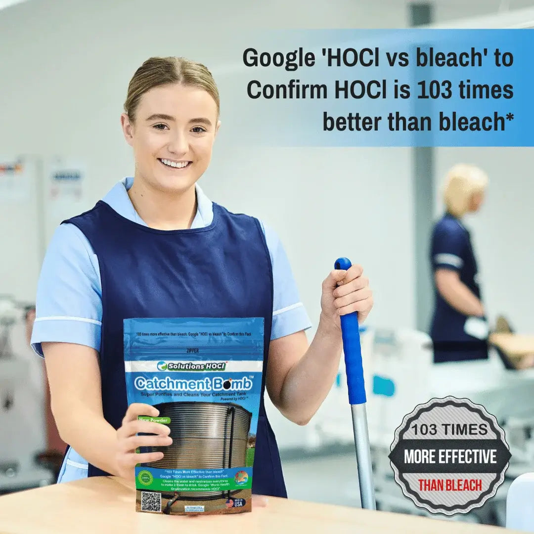 how to clean a water catchment tank