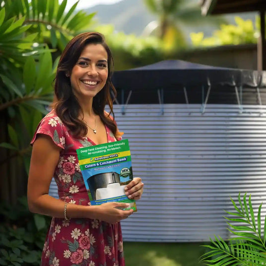 cistern & catchment bomb best cleaning formula clean water collection system