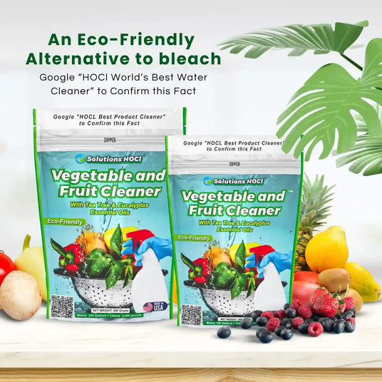 say goodbye to surface resdiue with fruit and veg cleaner