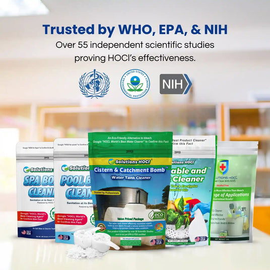 SolutionsHOCl Trusted By WHO, EPA & NIH