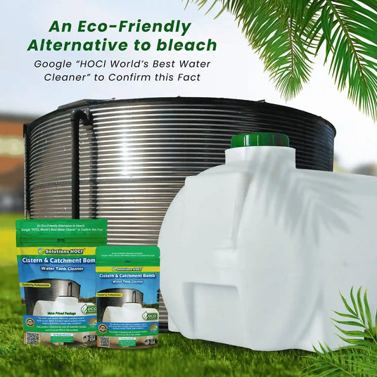 keep water storage tanks fresher with cistern and catchment bomb