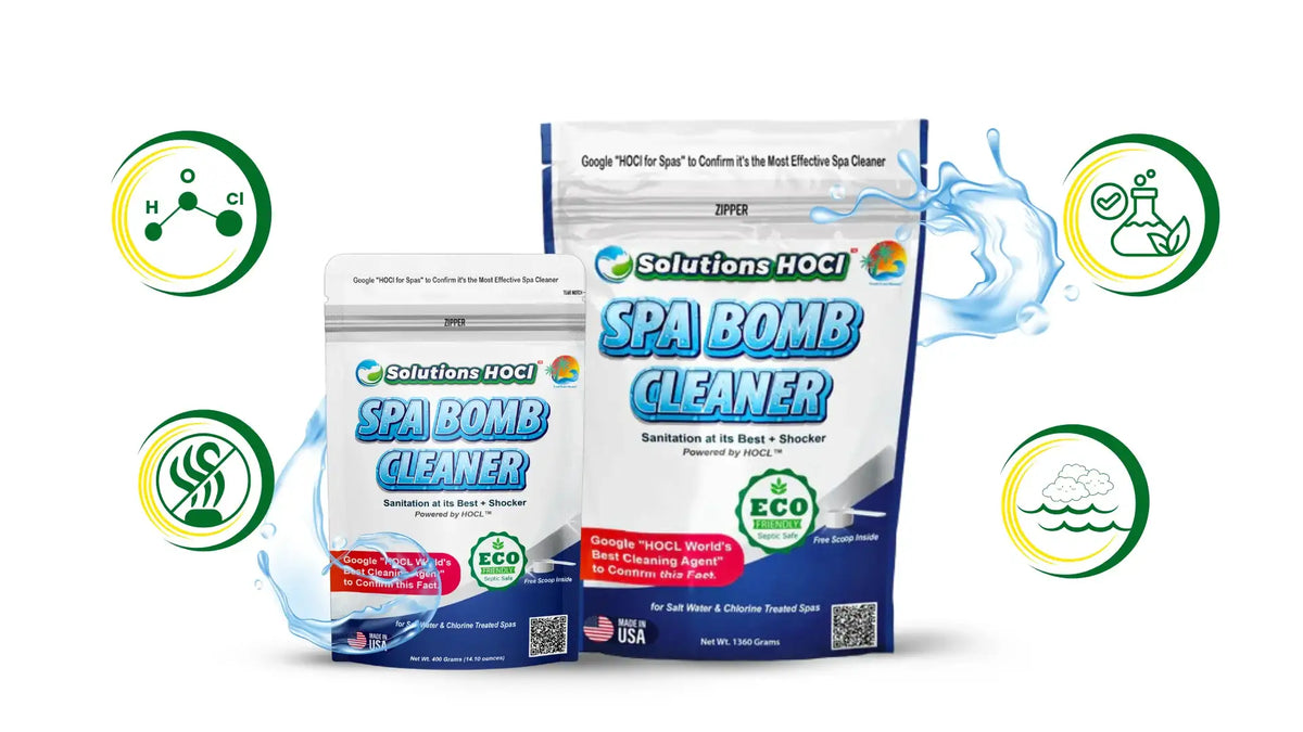 Naturally Clean Spa bomb saves you with hrash chemicals