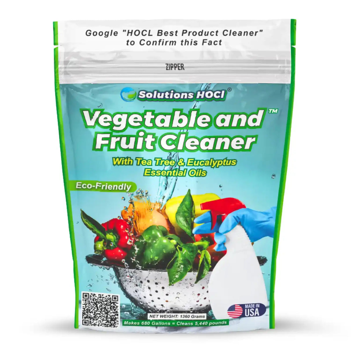 Solutions HOCL Produce Cleaner 1360g Premium Size Pack