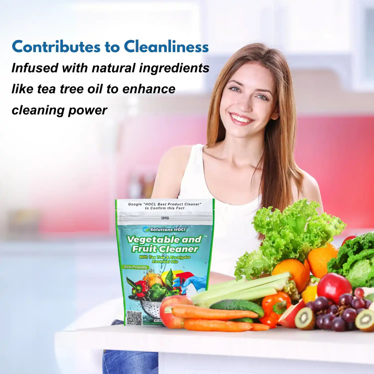 Solutions HOCl inused to cleanliness fruit and vegetable wash