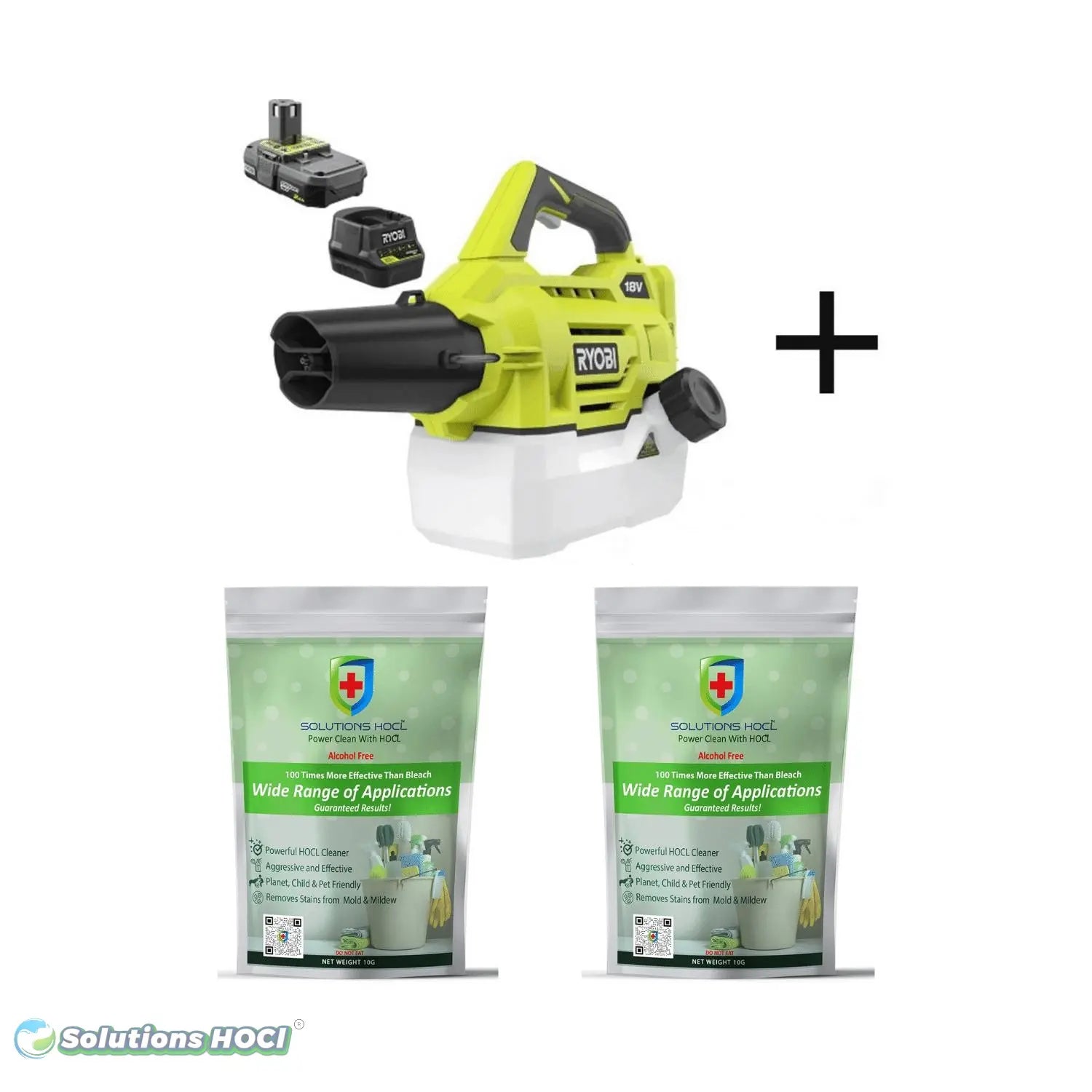 SolutionsHOCl PowerWash Formulated for Foggers Ryobi ONE 2 Powder 1 Solutions HOCL