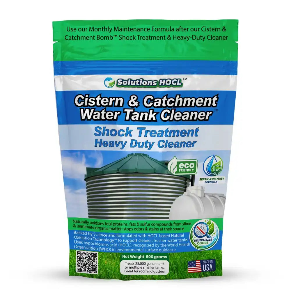 Package of Solutions HOCI Cistern & Catchment Bomb on a white background
