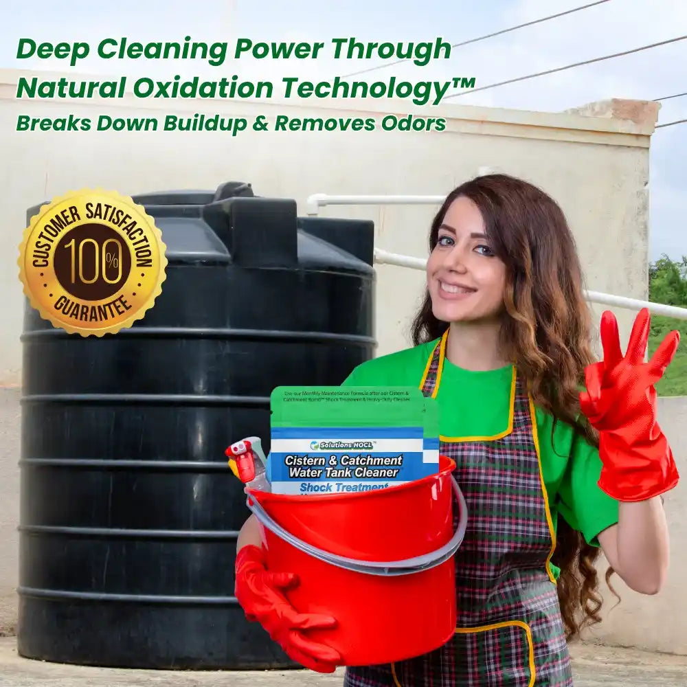 holding cleaner with a water tank promoting natural oxidation technology for cleaning.