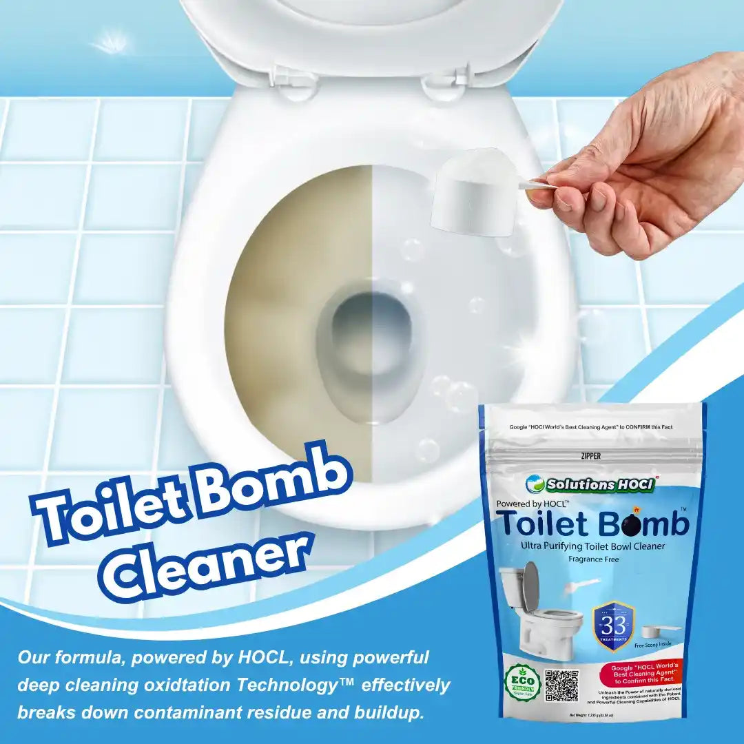 keep toilet clean with hocl