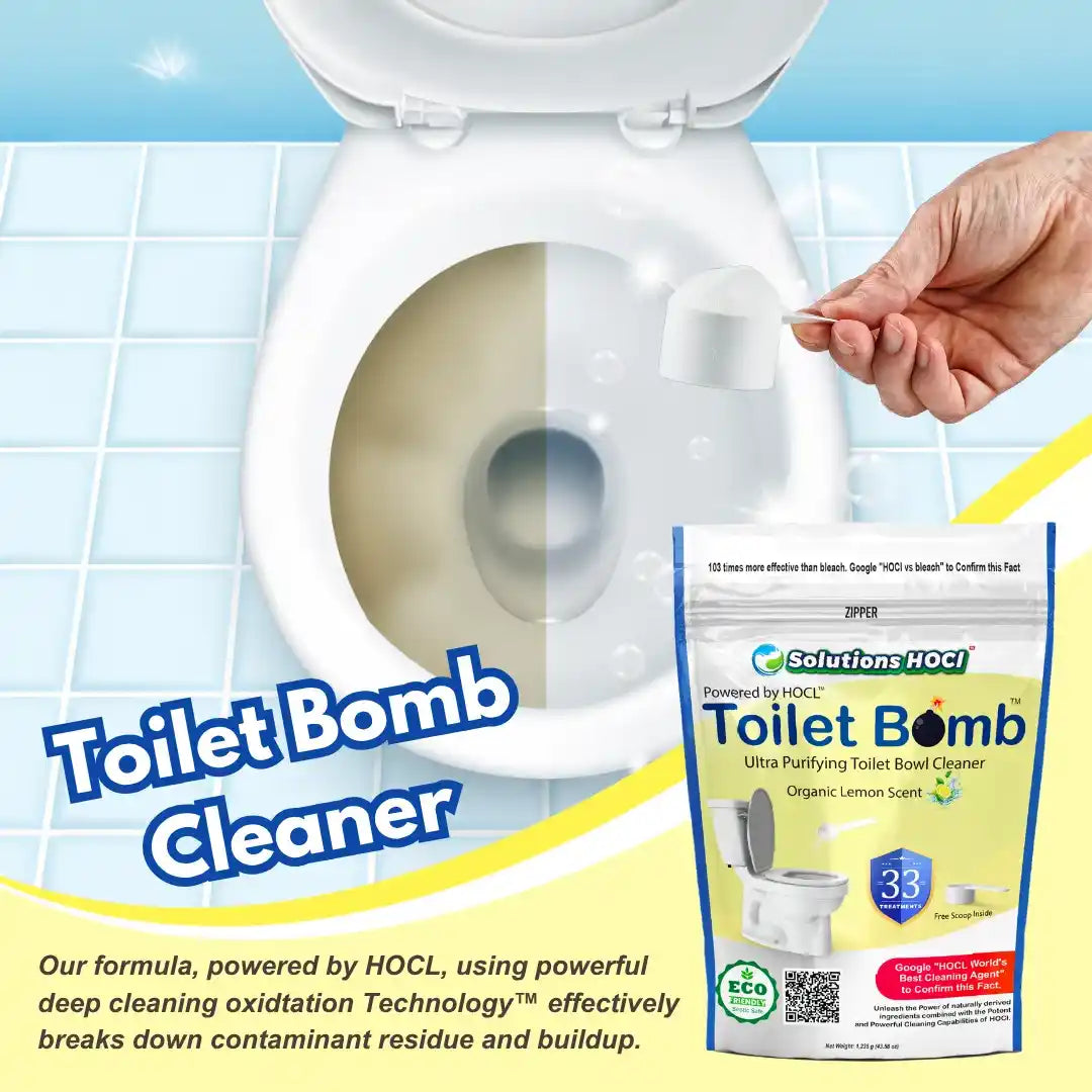 toilet cleaning with HOCL