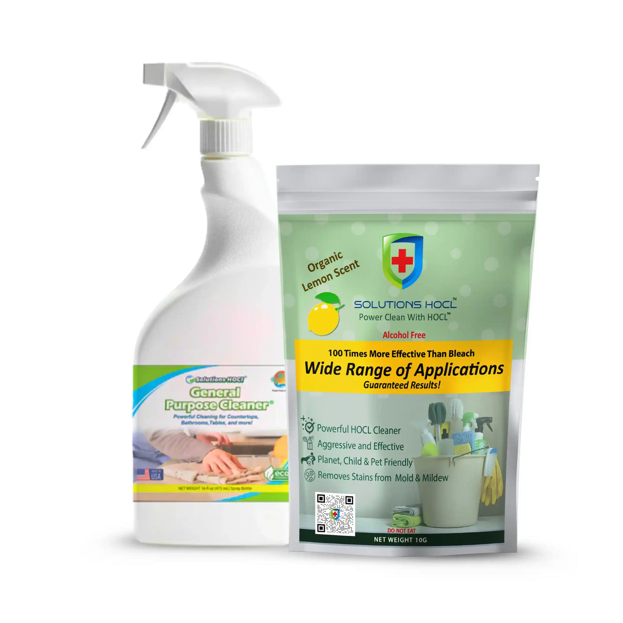 lemon scent hocl general all purpose cleaner spray bottle