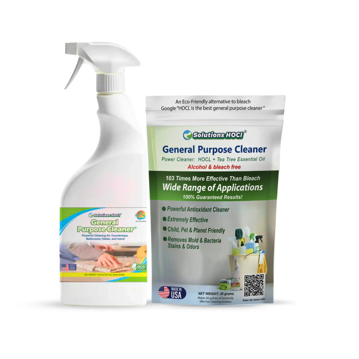 scent free hocl general all purpose cleaner spray bottle