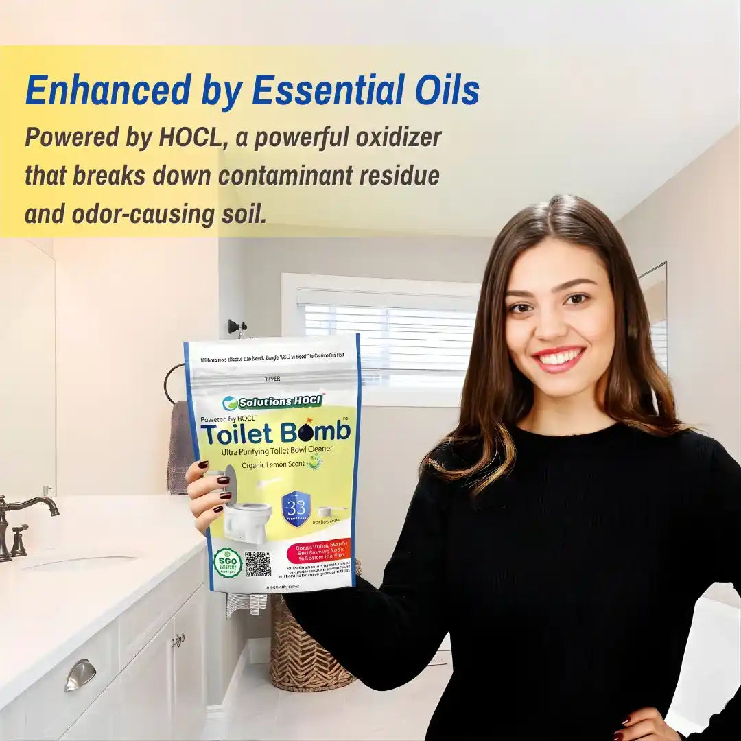 easy clean toilet lemon scent