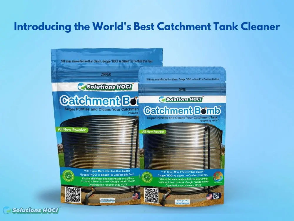Introducing the World's Best Catchment Tank Cleaner: SolutionsHOCL® Catchment Bomb