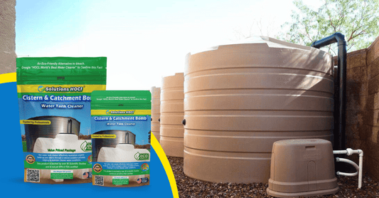 Rainwater Catchment Cleaning plastic cistern tanks Using HOCl