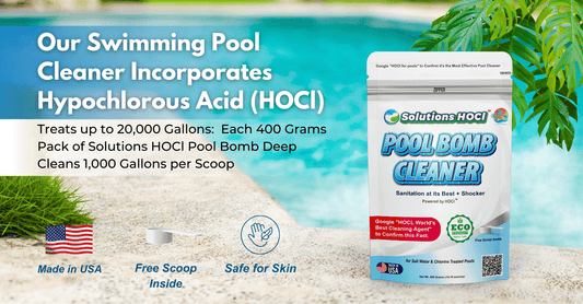 pool cleaner incorporates Hypochlorous Acid (HOCl)