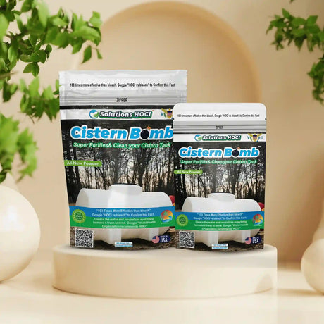 drop cistern bomb and clean you cistern water tank system