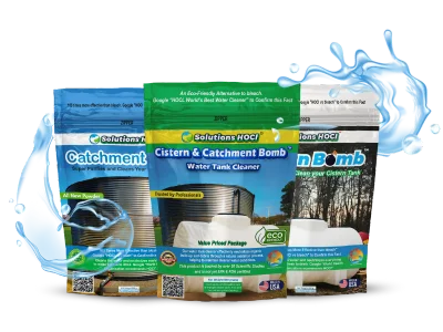 solutions HOCl (hypochlorous acid) water tank cleaners