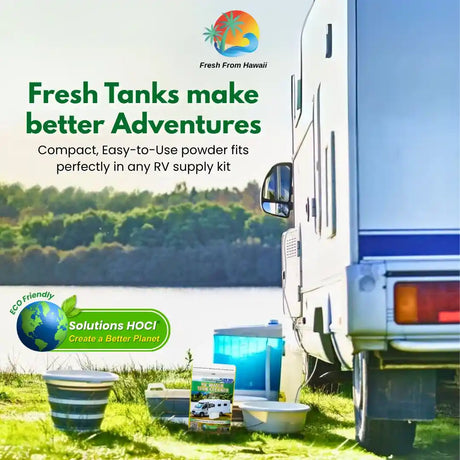 solutions hocl (hypochlorous acid) rv tank treatment cleaner
