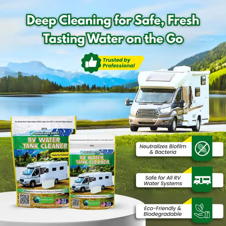 solutions hocl (hypochlorous acid) eco-friendly rv tank cleaner benefits