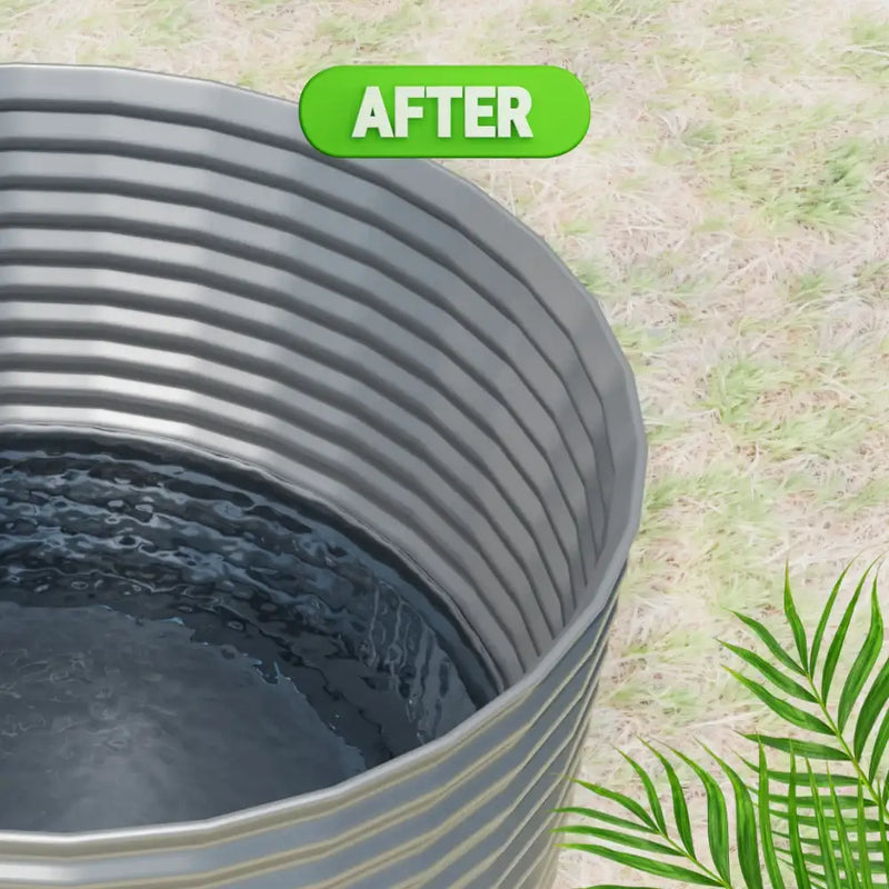 sparkling clean tanks with cistern and catchment bomb