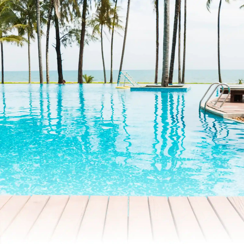 Cleaning pool makes swim relax