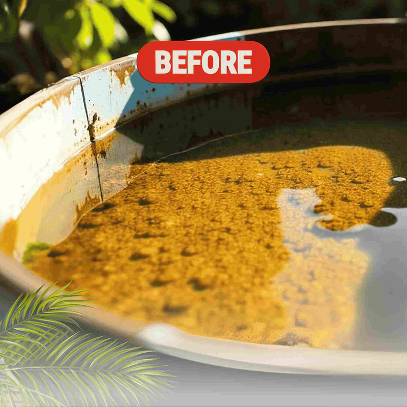 water storage tank buildup when not cleaning tanks