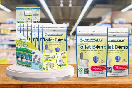 Toilet Bomb Lemon Scent 13 Treatment Display Box