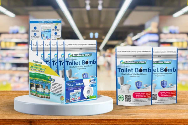 Toilet Bomb Fragrance Free 13 Treatment Display Box