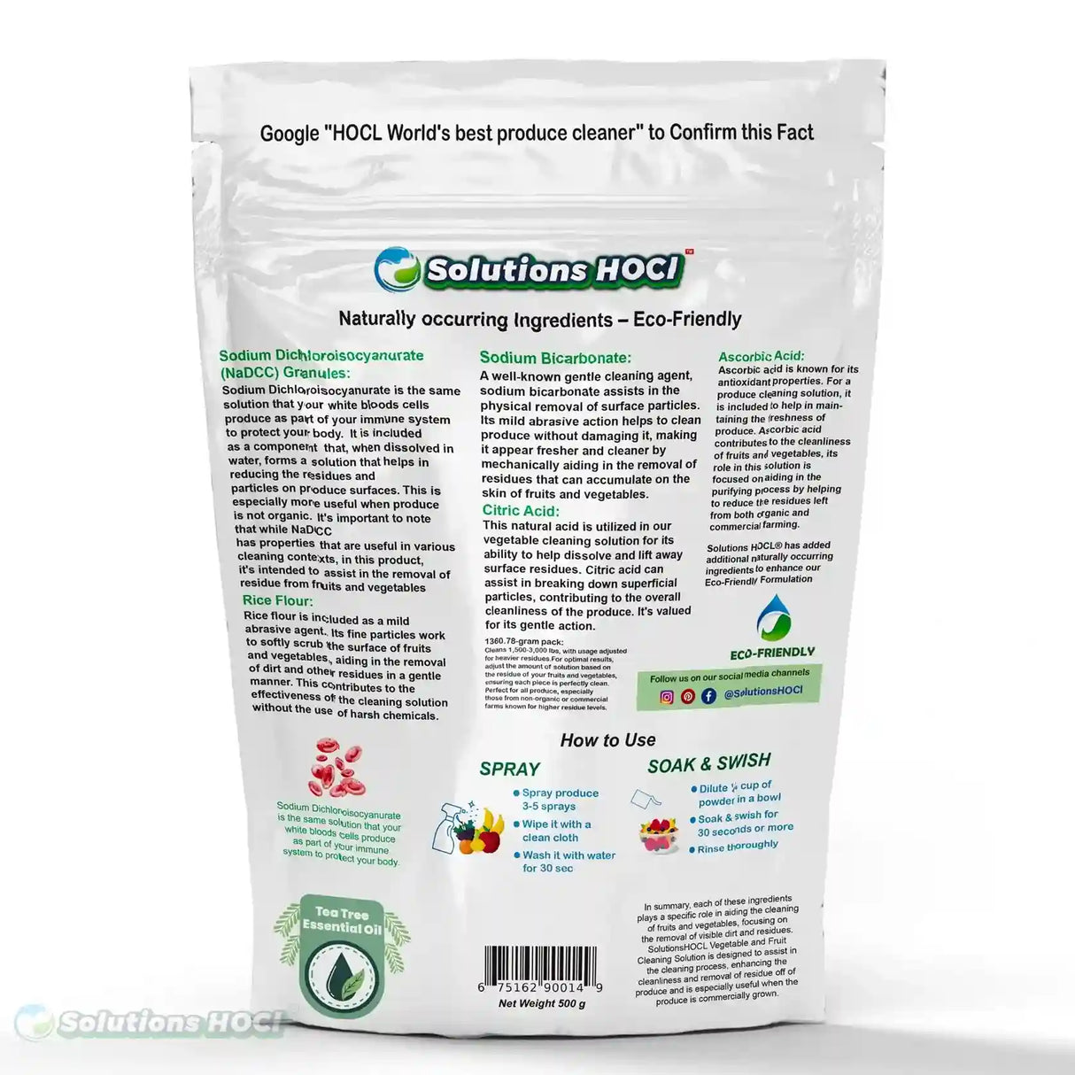 fruit and vegetable wash