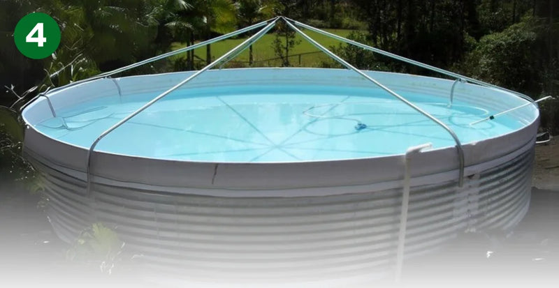 wait after apply cistern and catchment bomb on water storage tanks