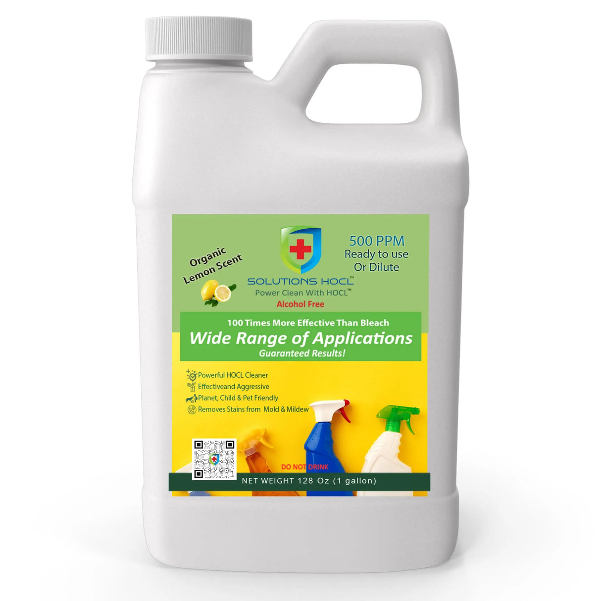 clean house with liquid HOCl cleaner