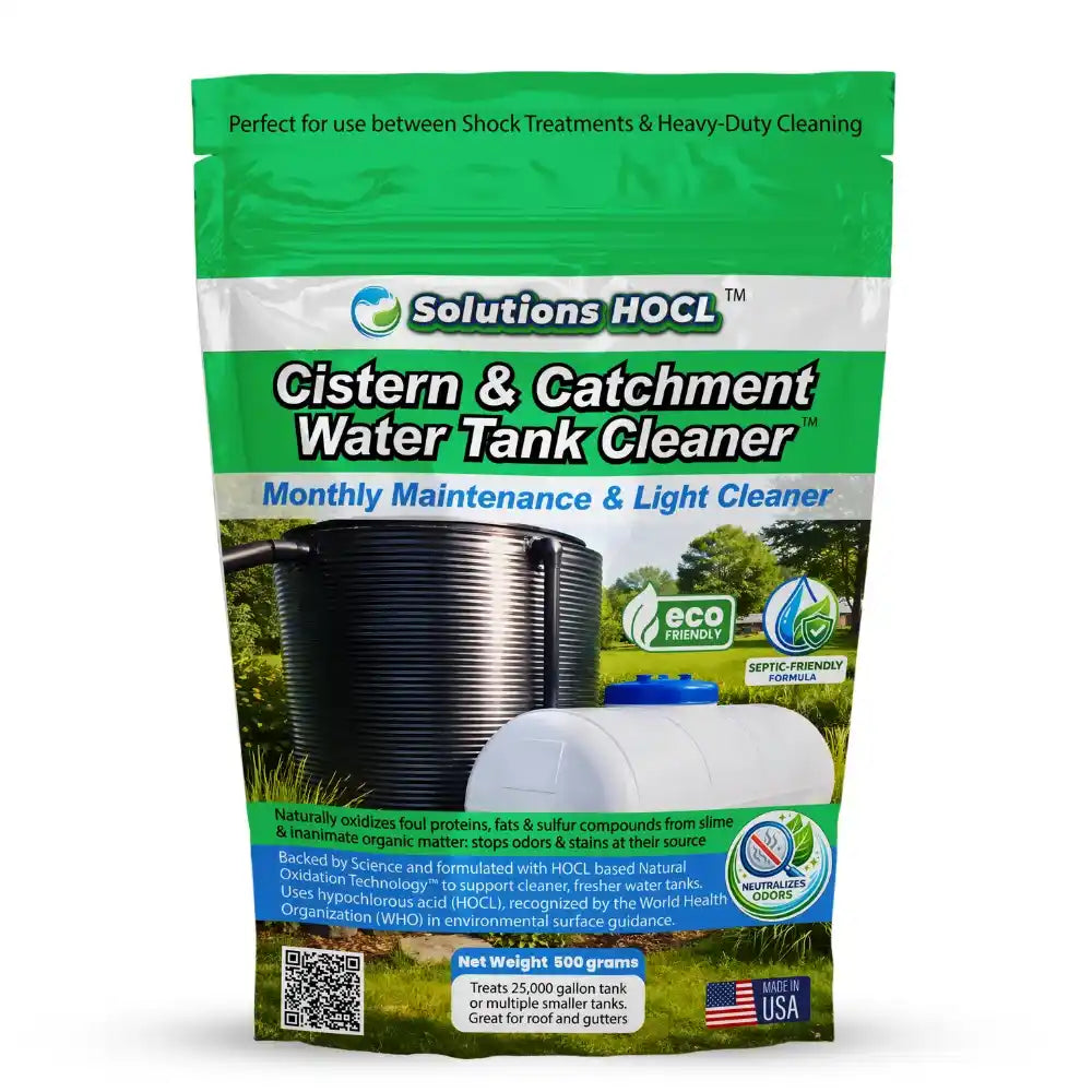 Package of Solutions HOCL Cistern & Catchment Tank Cleaner monthly maintenance