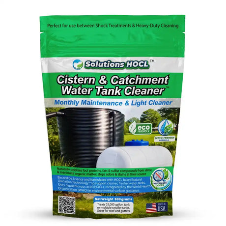 Package of Solutions HOCL Cistern & Catchment Tank Cleaner monthly maintenance