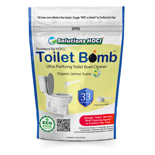 Toilet Bomb™ Powerful HOCL Toilet Bowl Cleaner Organic Lemon Scent