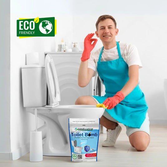 bleach free way of cleaning toilet bowl