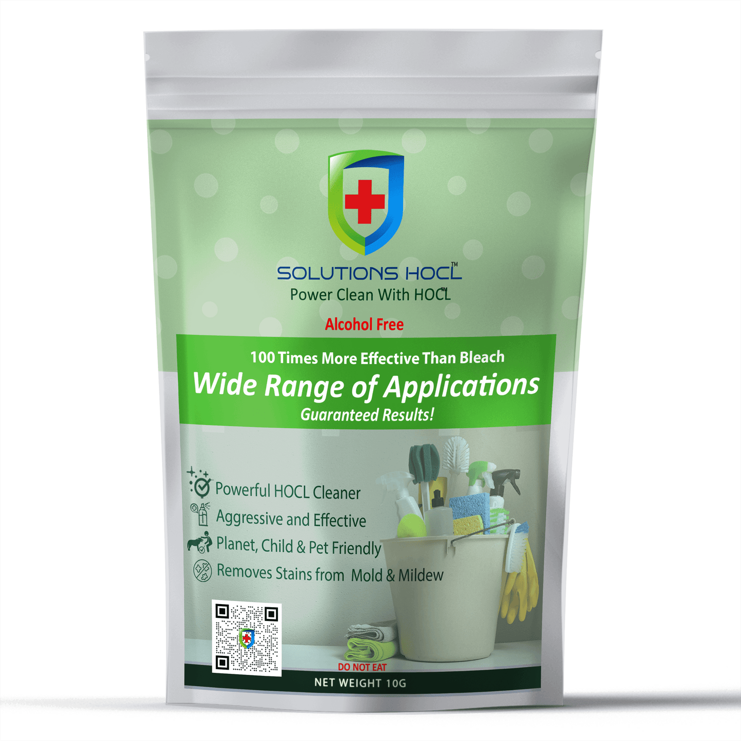 One sample packet - includes free shipping of Solutions HOCL PowerWash Powder - 1 gram Original