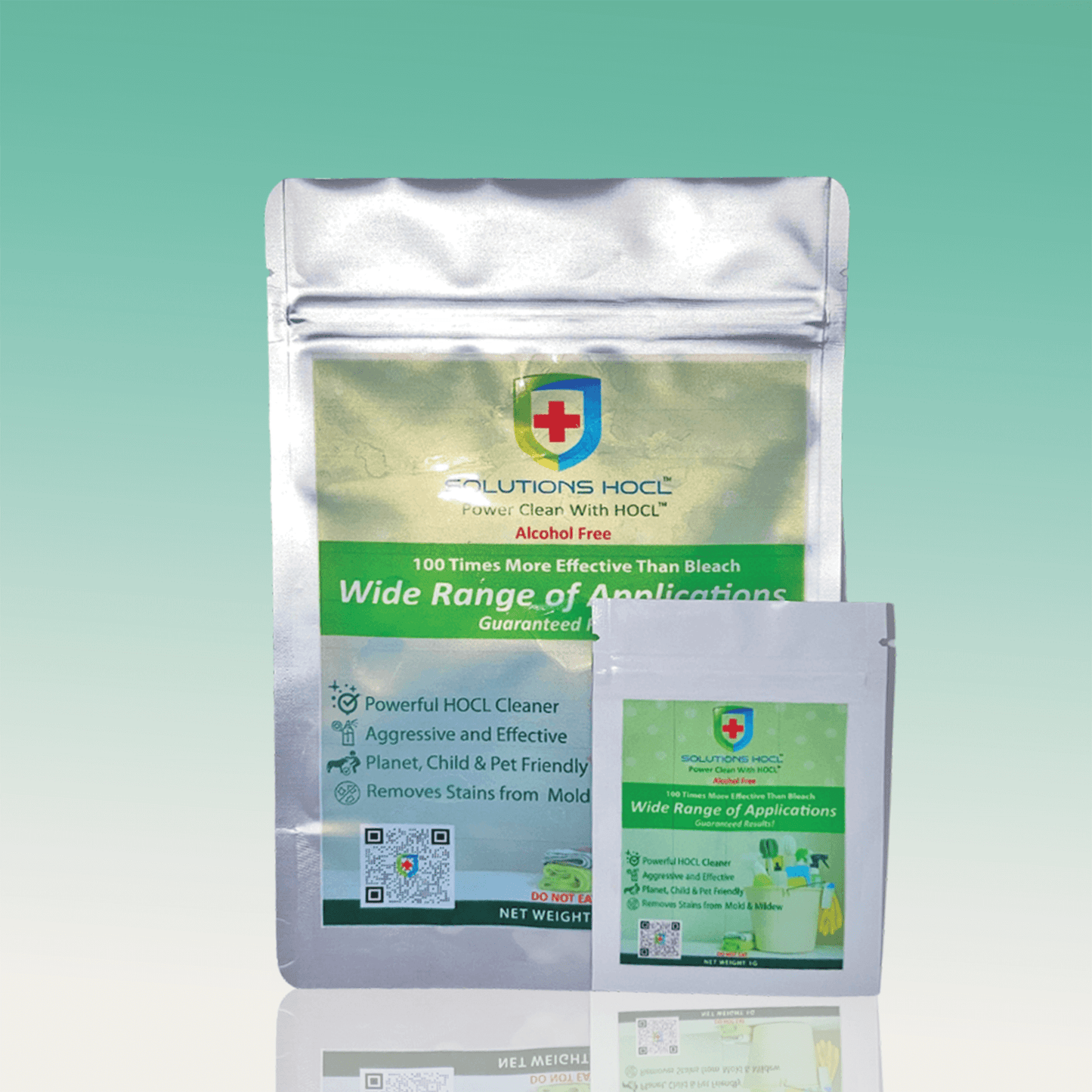 Solutions HOCL SuperWash Powder 2 gram Packets -  available in Organic Scents  - 10 Packs (20 grams)