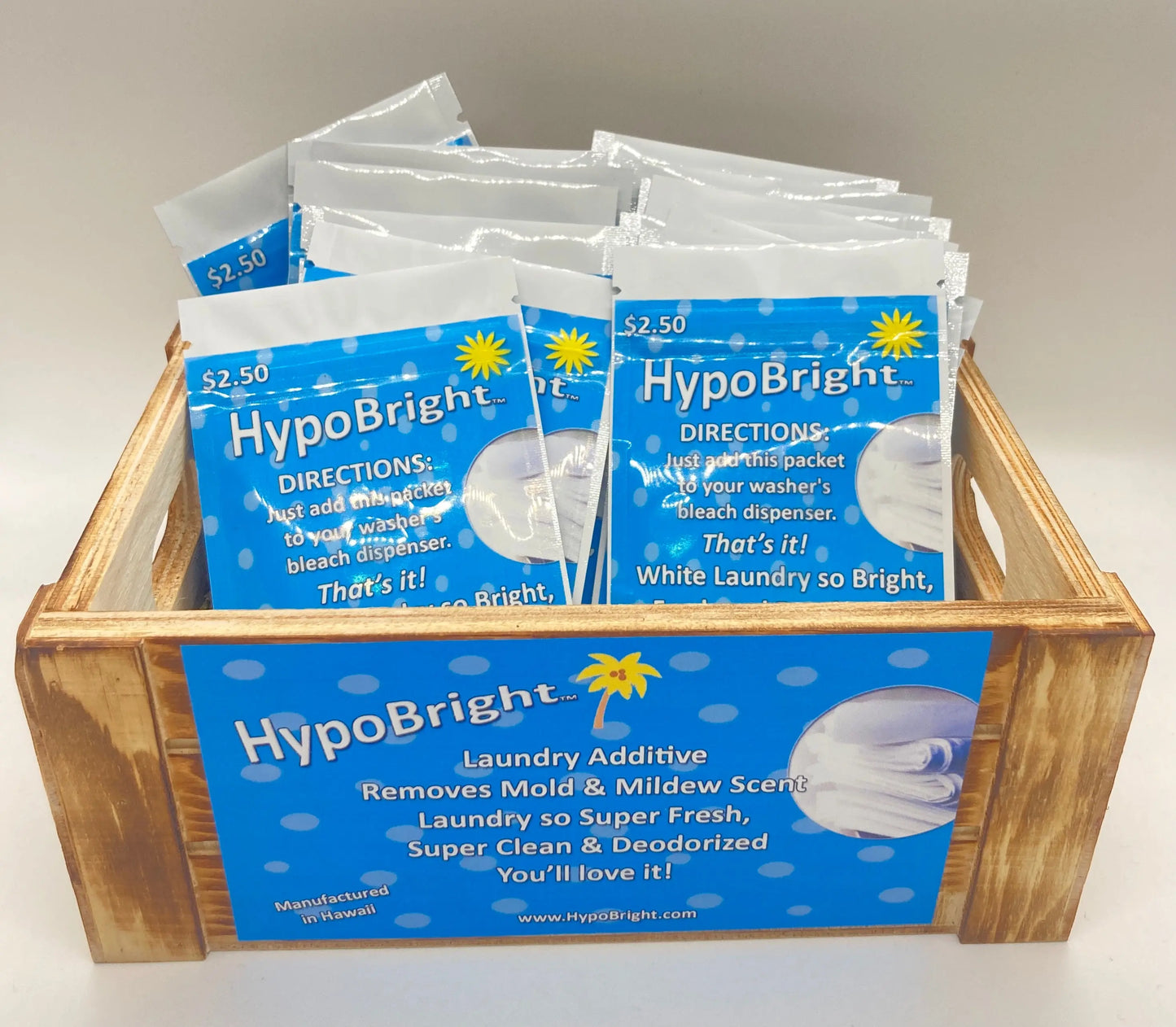 HypoBright Laundry Additive - 10 Pack - ready to use - Brightener and Deodorizer